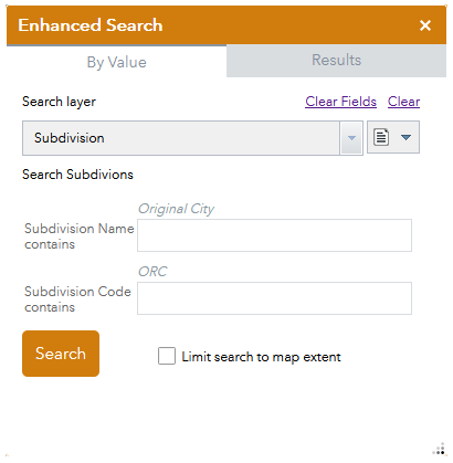 Enhanced Search Widget